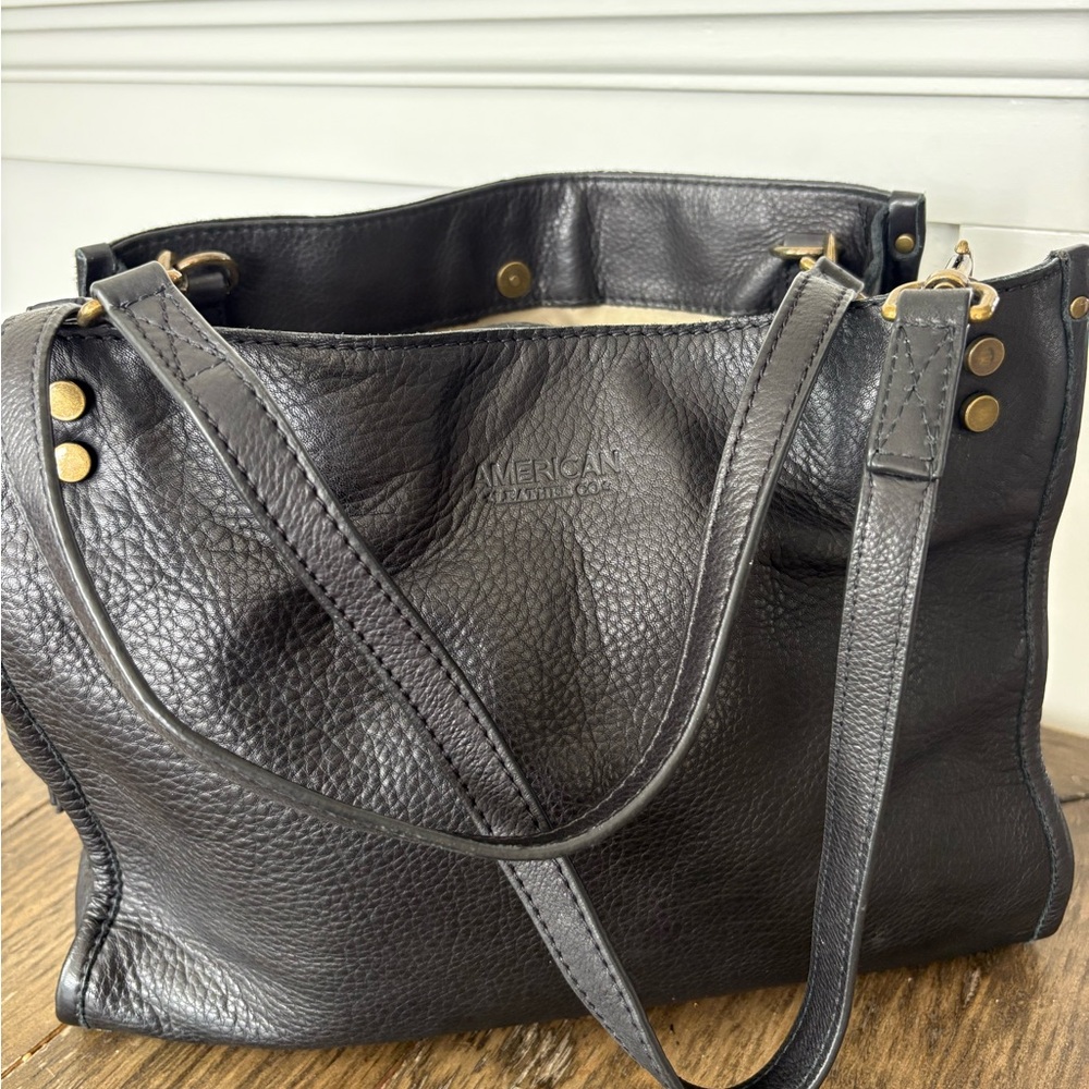 American Leather Co. Lenox Triple Entry
Leather Satchel - Picture 8 of 12